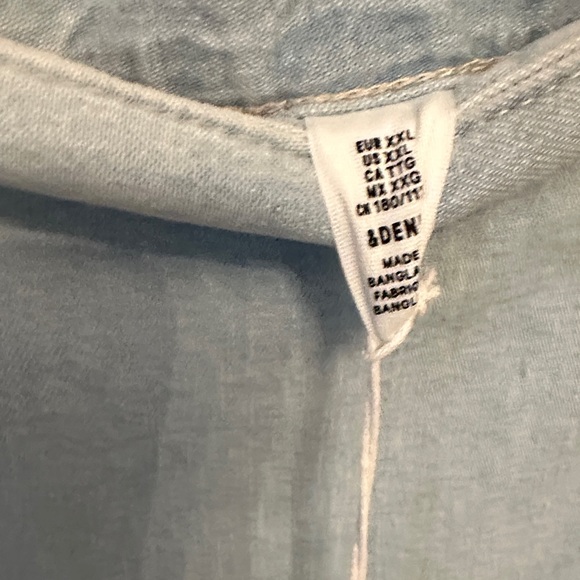 H&M Soft Blue Denim Midi Skirt - Picture 2 of 3